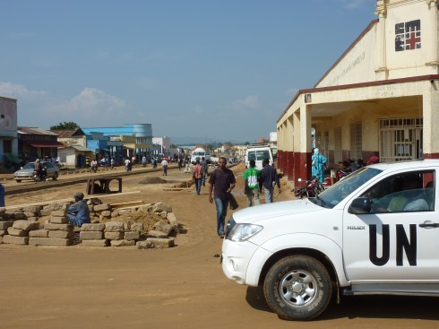The CME Office and Lab (on the right) looking towards downtown Bunia