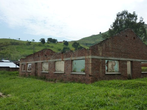 One of many buildings still destroyed One of many buildings still destroyed