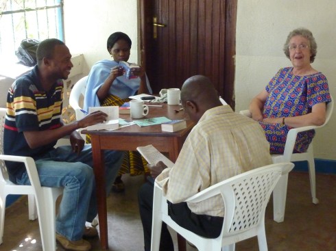 Another visitor at the Wood's home, Ruth Wellard, from Guildford, UK, was teaching English to CME doctors and nurses