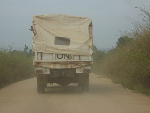 Following a UN Troop Carrier shortly before they jumped out