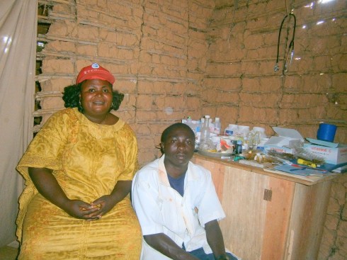 Saasita and a Kalondo Nurse with Supplies