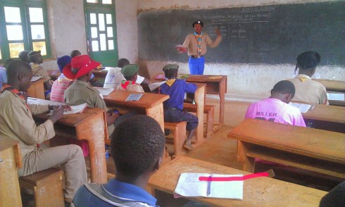 Scouts In Beni.  I love his tie in DRC colours!