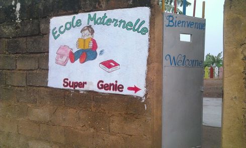 Entrance to the Ecole Maternelle