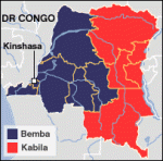 Bemba Kabila map