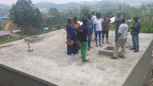 Working on a water project